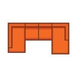 Ottomaan Klein + 2 Zits + Longchair Groot