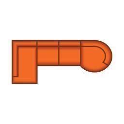 Ottomaan Klein + 2.5 Zits + Longchair Rond Klein