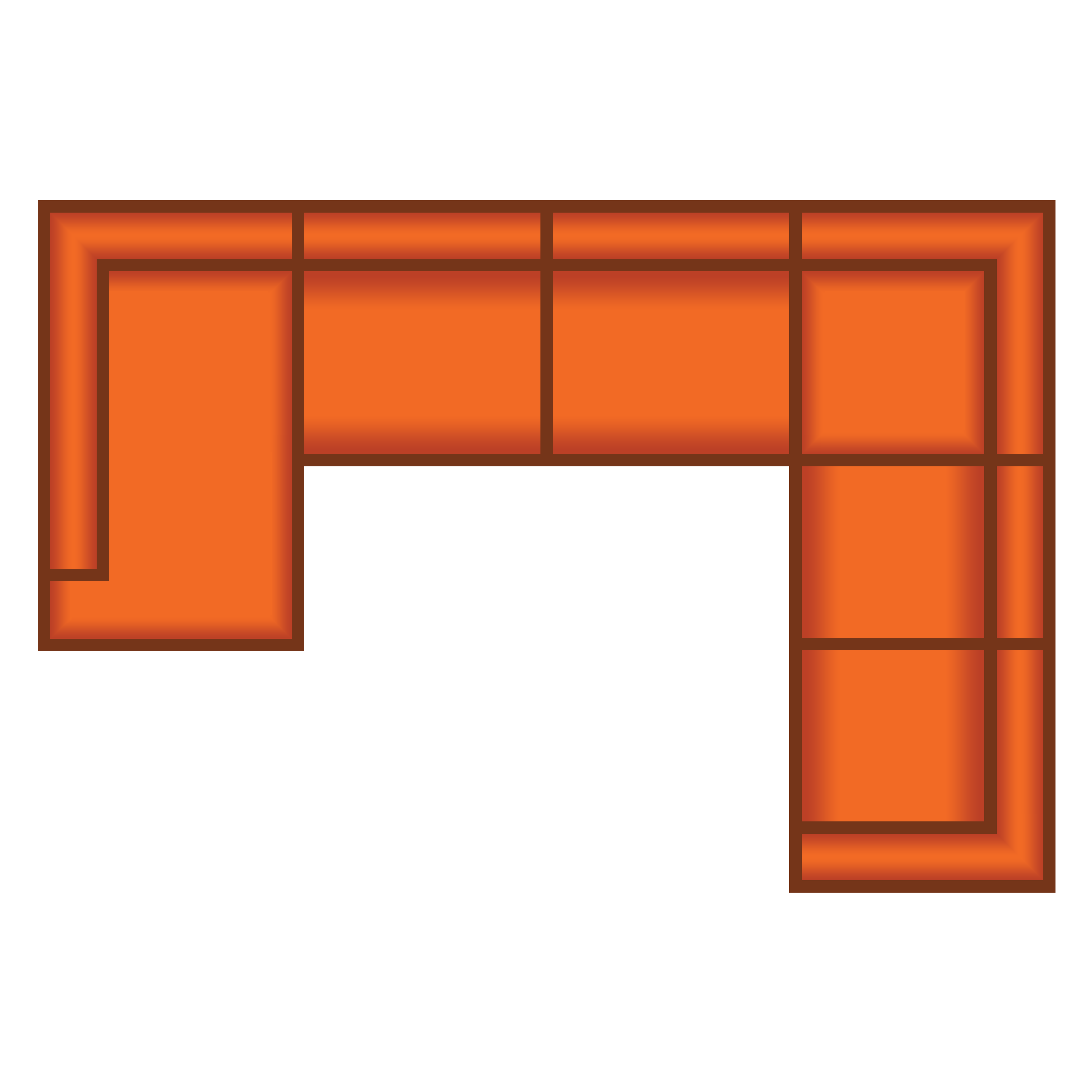 Ottomaan Klein + 3 Zits + Hoek + 2 Zits