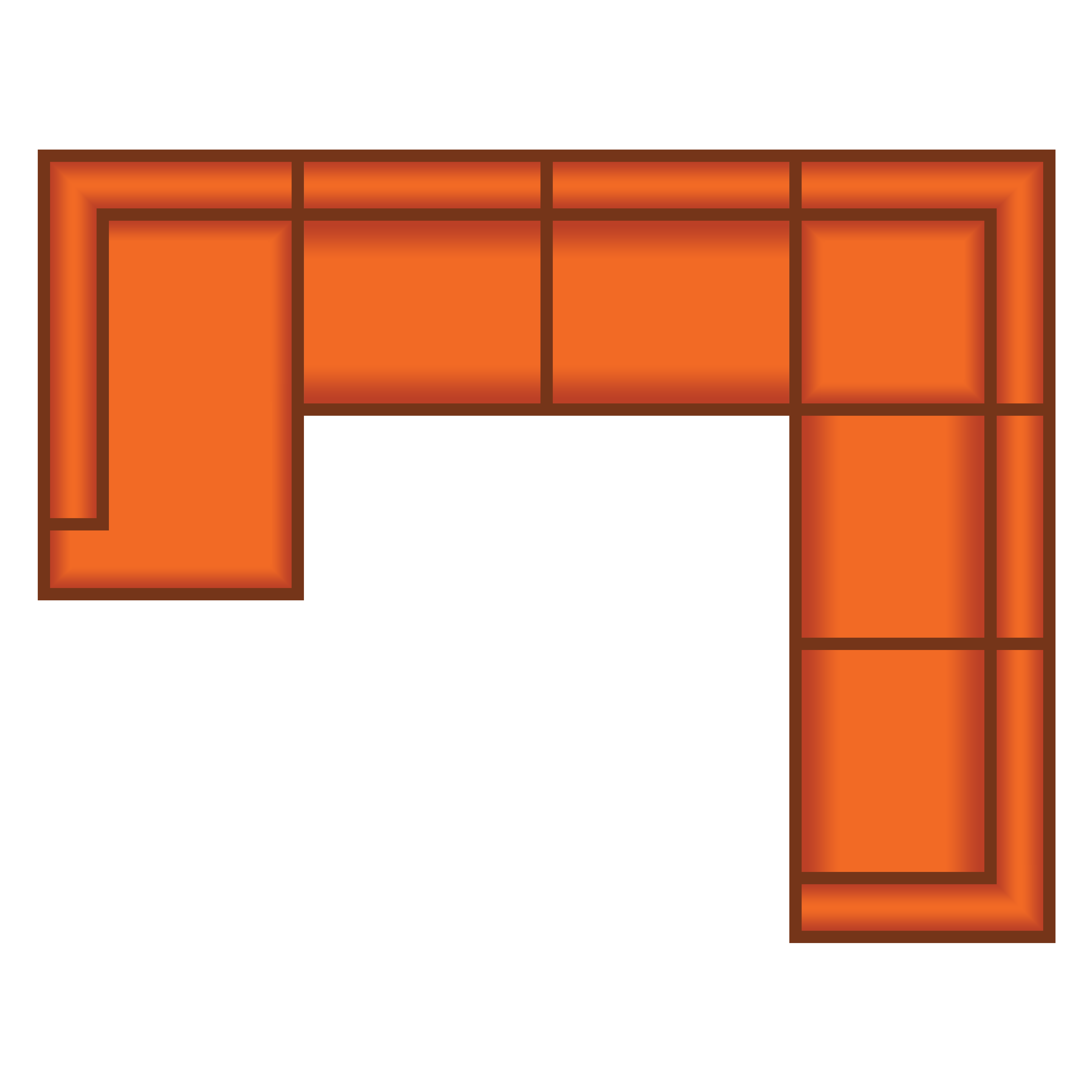 Ottomaan Klein + 3 Zits + Hoek + 3 Zits