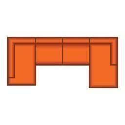 Ottomaan Klein + 3 Zits + Longchair Groot