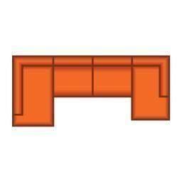 Ottomaan Klein + 3 Zits + Longchair Klein