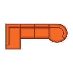 Ottomaan Klein + 3 Zits + Longchair Rond Klein