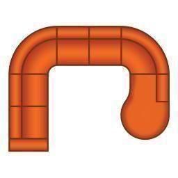 2 Zits + Hoek Rond + 2 Zits + Ottomaan Rond Groot