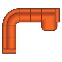 3 Zits + Hoek Rond + 2 Zits + Longchair Rond