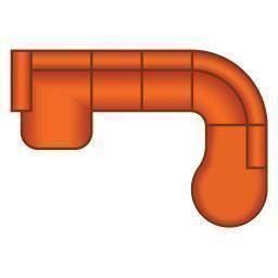 Longchair Rond + 2 Zits + Ottomaan Rond Groot