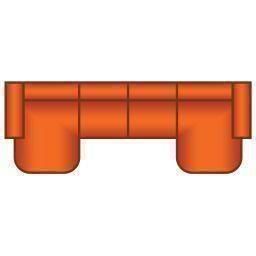 Longchair Rond + 3 Zits + Longchair Rond