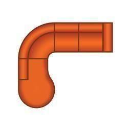 Ottomaan Rond Groot + 2 Zits