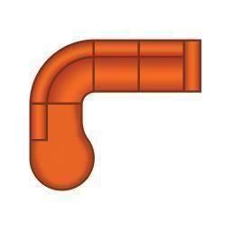 Ottomaan Rond Groot + 3 Zits