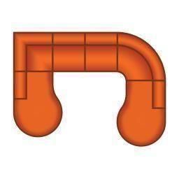 Ottomaan Rond Klein + 2 Zits + Ottomaan Rond Groot