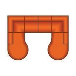 Ottomaan Rond Klein + 2 Zits + Ottomaan Rond Klein