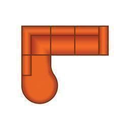 Ottomaan Rond Klein + 2 Zits