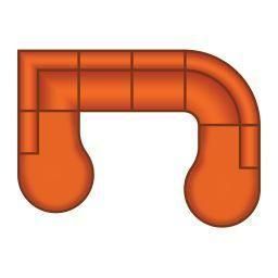 Ottomaan Rond Klein + 3 Zits + Ottomaan Rond Groot