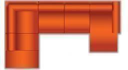 Ottomaan Groot + 2 Zits + Longchair