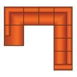 Ottomaan + 2 Zits + Hoek + 3 Zits (3 delig)