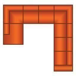 Ottomaan + 2 Zits + Hoek + 4 Zits