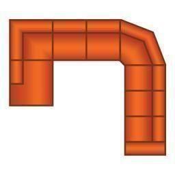 Ottomaan + 2 Zits + Trapeze Hoek + 3 Zits (3 Delig)