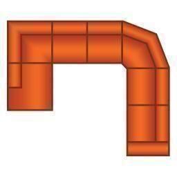 Ottomaan + 2 Zits + Trapeze Hoek + 3 Zits (2 delig)