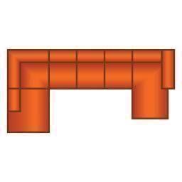 Ottomaan + 3 Zits (3 Delig) + Longchair