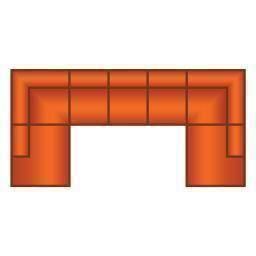 Ottomaan + 3 Zits (3 delig) + Ottomaan