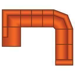 Ottomaan + 3 Zits (3 Delig) + Trapeze Hoek + 3 Zits