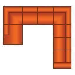 Ottomaan + 3 Zits + Hoek + 3 Zits (3 delig)