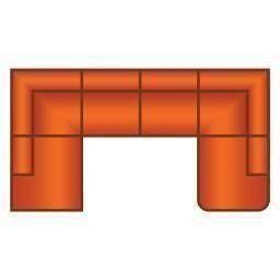 Ottomaan + 3 Zits + Ottomaan Rond