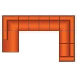 Ottomaan + 4 Zits (2 delig) + Haakse Hoek + 2.5 Zits