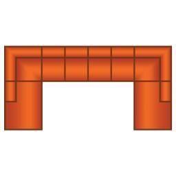 Ottomaan + 4 Zits (2 delig) + Ottomaan