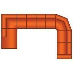 Ottomaan + 4 Zits ( 2 delig) + Trapeze Hoek + 3 Zits