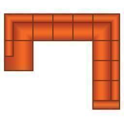 Ottomaan + 4 Zits + Hoek + 4 Zits