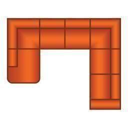 Ottomaan Rond + 2 Zits + Hoek + 2 Zits