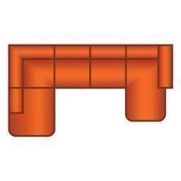 Ottomaan Rond + 2 Zits + Longchair Rond