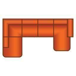 Ottomaan Rond + 3 Zits + Longchair Rond
