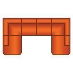 Ottomaan Rond + 3 Zits + Ottomaan Rond