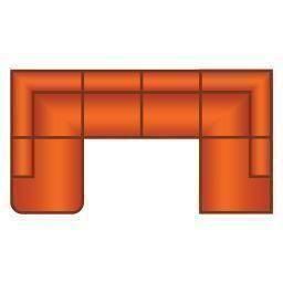 Ottomaan Rond + 3 Zits + Ottomaan