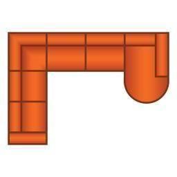 2 Zits + Hoek + 3 Zits + Longchair Rond