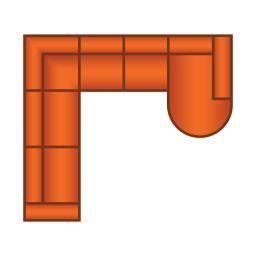 3 Zits + Hoek + 2 Zits + Longchair Rond