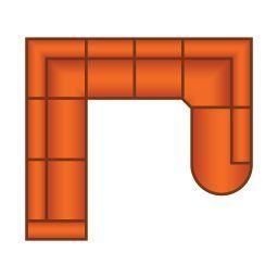 3 Zits + Hoek + 2 Zits + Ottomaan Rond Groot