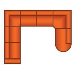 3 Zits + Hoek + 3 Zits + Ottomaan Rond Groot