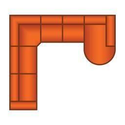 3 Zits + Trapeze Hoek + 2 Zits + Longchair Rond