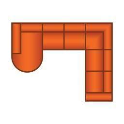 Longchair Rond + 2 Zits + Hoek + 2 Zits