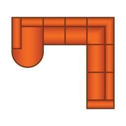 Longchair Rond + 2 Zits + Hoek + 3 Zits