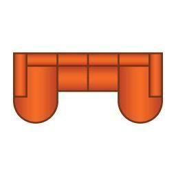 Longchair Rond + 2 Zits + Longchair Rond