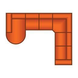 Longchair Rond + 2 Zits + Trapeze Hoek + 2 Zits