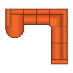 Longchair Rond + 2 Zits + Trapeze Hoek + 3 Zits