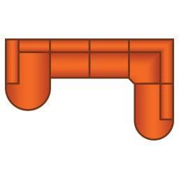 Longchair Rond + 3 Zits + Ottomaan Rond Groot