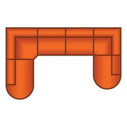 Ottomaan Rond Groot + 3 Zits + Ottomaan Rond Klein