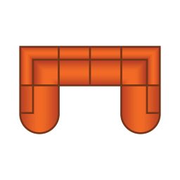 Ottomaan Rond Klein + 2 Zits + Ottomaan Rond Klein