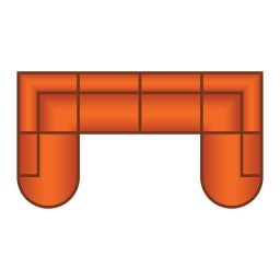 Ottomaan Rond Klein + 3 Zits + Ottomaan Rond Klein